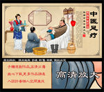 中医足疗插画