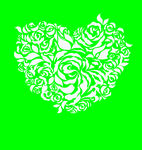 爱心 花矢量图