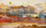 抽象油画