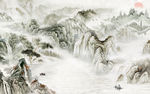 大气新款山水画 TIF分层