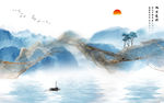 高清新款山水画 TIF分层