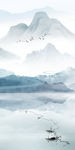 水墨新山水玄关画 TIF分层