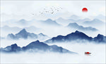水墨山水画