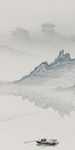 新品 山水画背景墙 TIF分层
