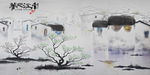 梦回江南巨幅高清油画艺术壁画