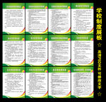 学校制度展板