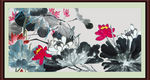 国画荷花