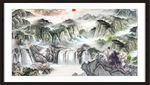 中堂画山水