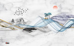 爵士白意境新山水画 TIF分层