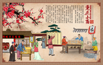 重庆小面面馆背景墙装饰画