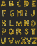 金属字母