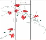 衣柜图案 美丽红花
