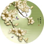 玉兰花装饰画