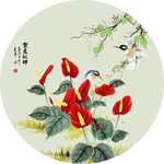 繁花似锦花鸟装饰画