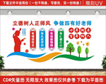 四有好老师文化墙