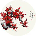 梅花报春图花鸟画