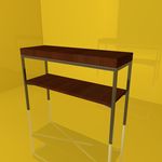 茶几模型 床头柜 实木家具