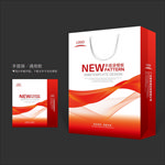 红色手提袋 手提袋设计 手提袋