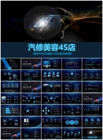 汽车行业汽修美容4S店PPT