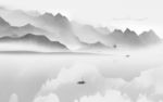 中式 中国风山水 TIF分层