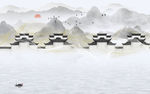 江南中国风山水 TIF分层
