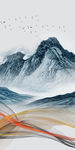 线条国画新山水画 TIF分层