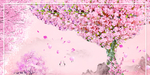 粉色樱花背景