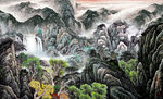 电视背景 山水国画