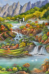 玄关油画风景