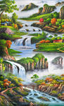 玄关 油画风景