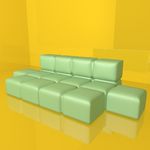 沙发模型 休闲座椅 C4D模型
