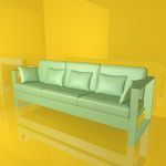 沙发模型 休闲座椅 C4D模型