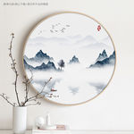 禅意新中式水墨山水装饰画