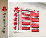 志愿文化墙 雷锋文化墙