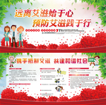 艾滋病宣传栏