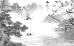 新中式山水新风景画 TIF分层