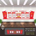 不忘初心文化墙