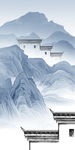 徽派中国风山水画 TIF分层