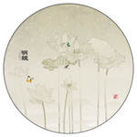 水彩荷花