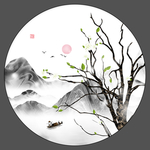 线条纹理饰画