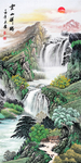 山水招财画