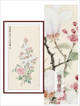 装饰画古典玉兰牡丹桃花