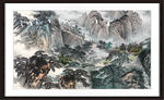 中堂画山水