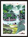 竖幅山水画