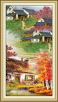山水油画玄关