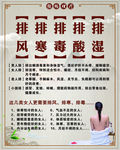 中医艾灸养生女人排毒spa海报
