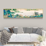 新中式工笔画水墨画山水装饰画