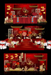 中国风婚礼舞台效果图