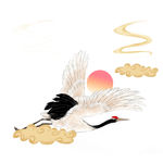 中国风古典仙鹤云纹