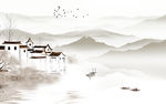 高档 巨幅 山水画 TIF分层